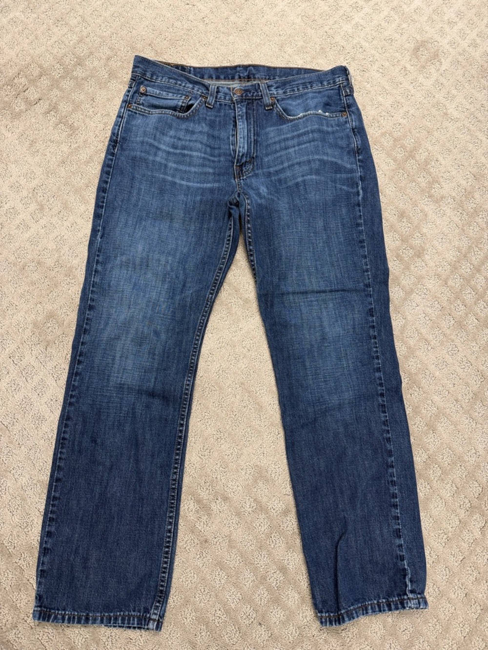 Levi's Men's Relaxed Dark Blue Denim Jeans